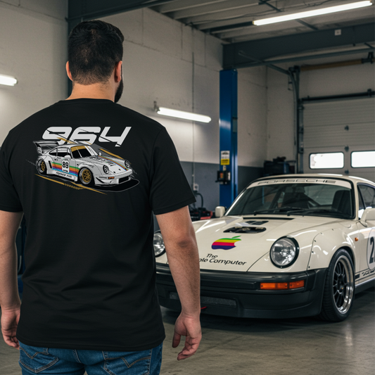 Camiseta Porsche 964 - Apple Computer