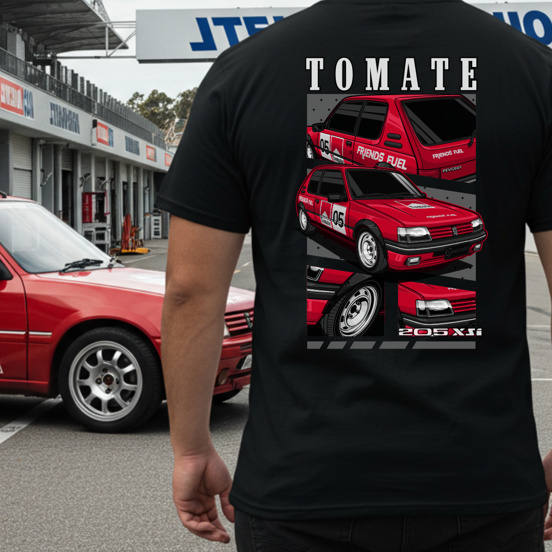 Camiseta Peugeot 205XSI - Tomate