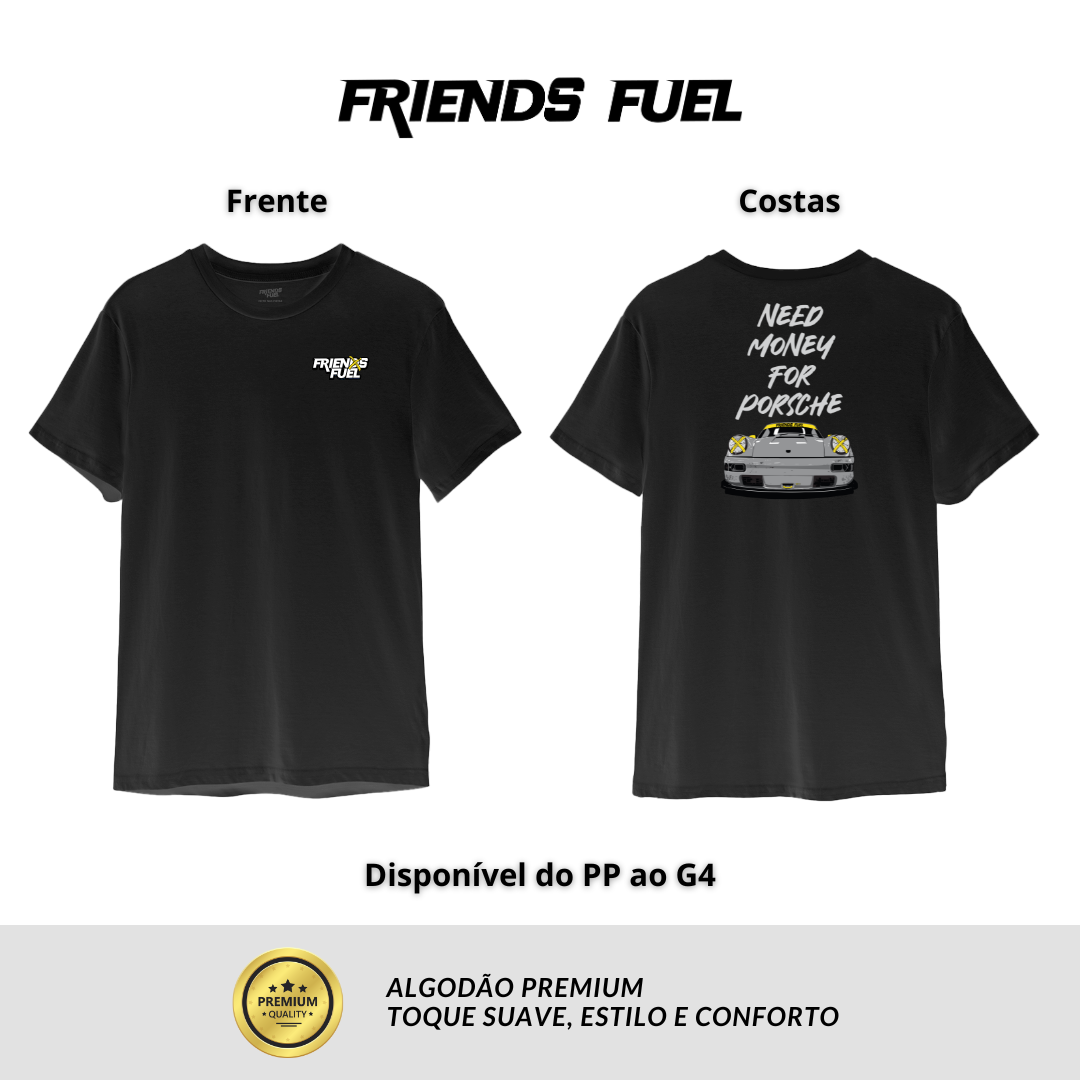 Camiseta Porsche 911 (964) - Need Money For Porsche
