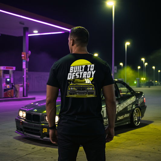Camiseta BMW E36 Drift Car - Built To Destroy