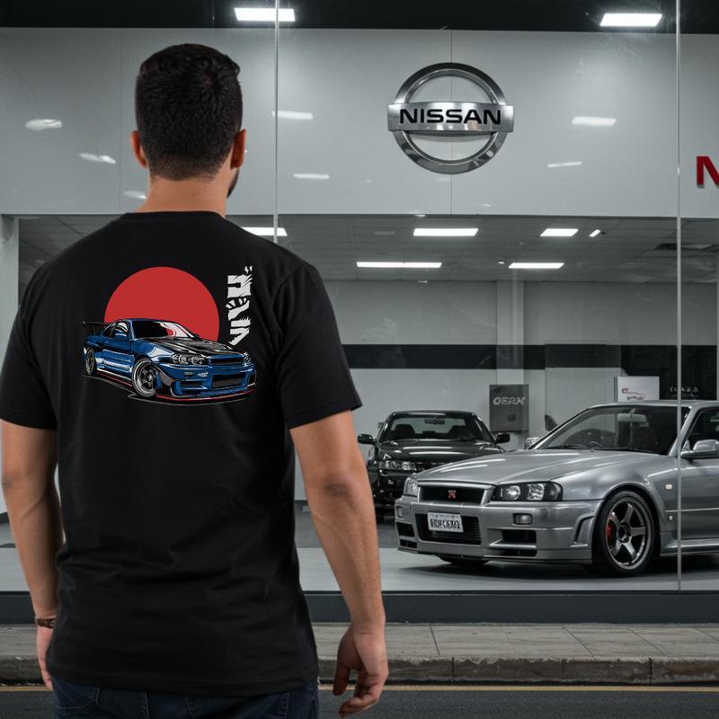 Camiseta 90's Nissan Skyline R34