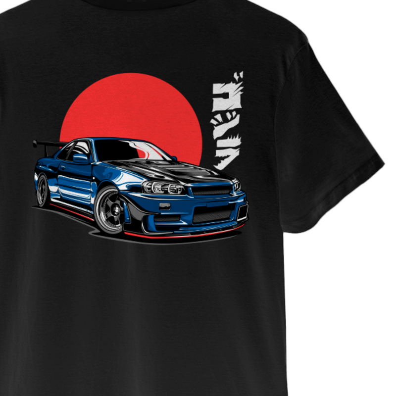 Camiseta 90's Nissan Skyline R34