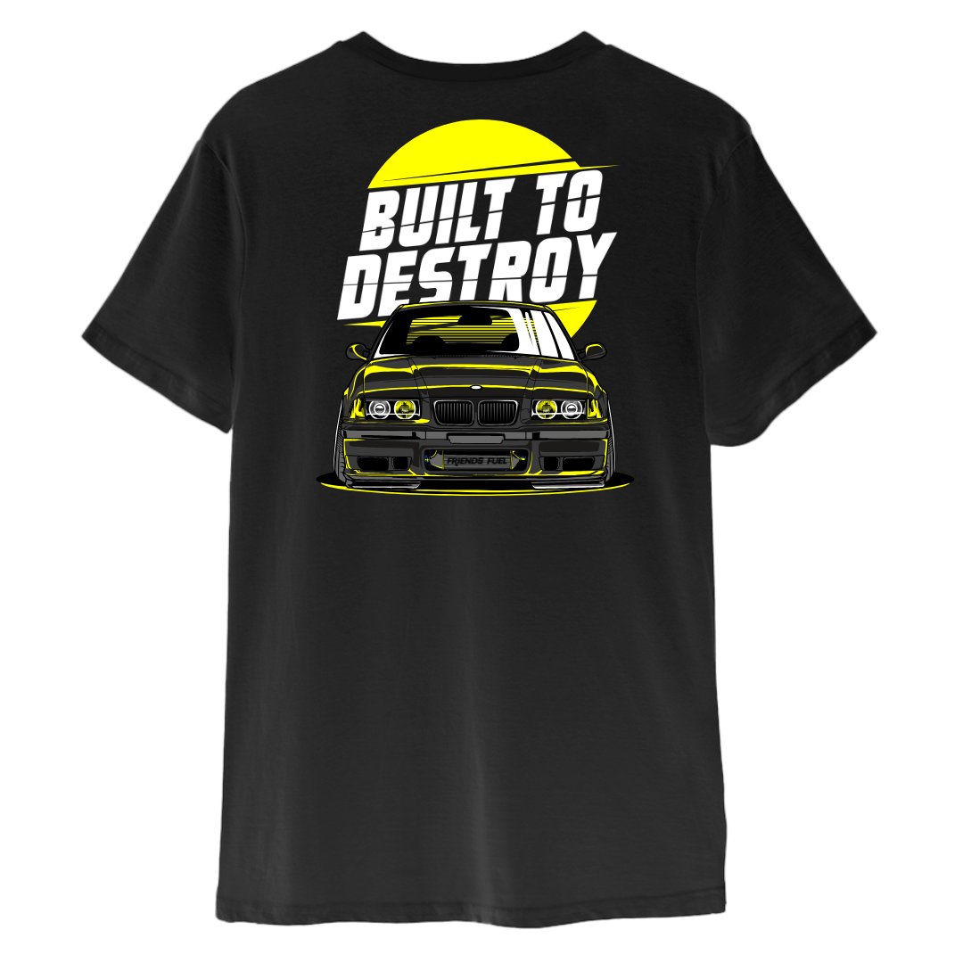 Camiseta BMW E36 Drift Car - Built To Destroy