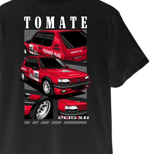 Camiseta Peugeot 205XSI - Tomate