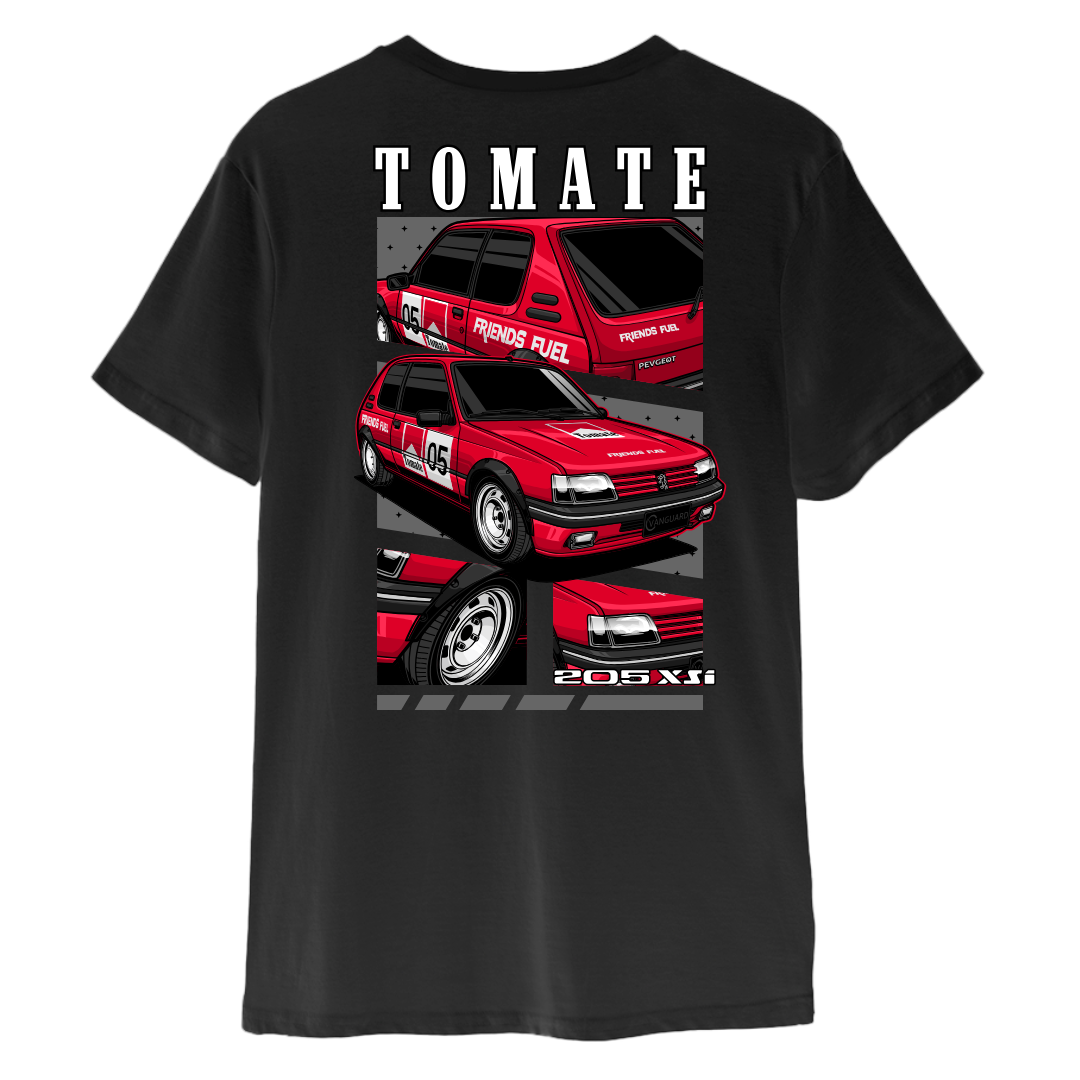 Camiseta Peugeot 205XSI - Tomate